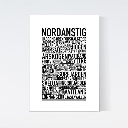 Nordanstig Text Poster