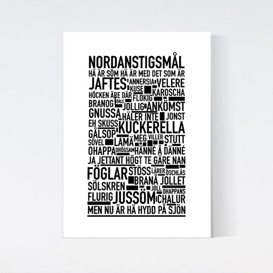 Nordanstigsmål Dialekt Text Poster