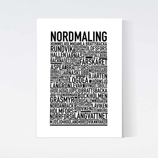 Nordmaling Text Poster