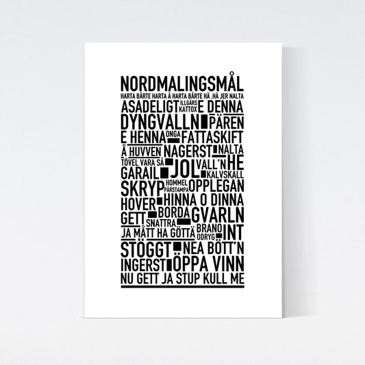 Nordmalingsmål Dialekt Text Poster