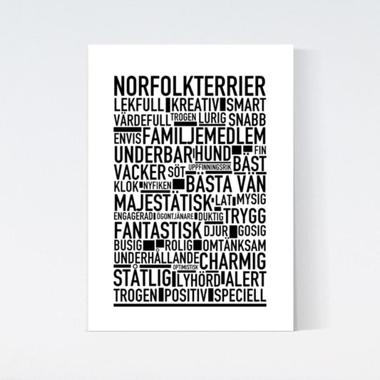Norfolkterrier Text Poster