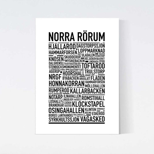 Norra Rörum Text Poster