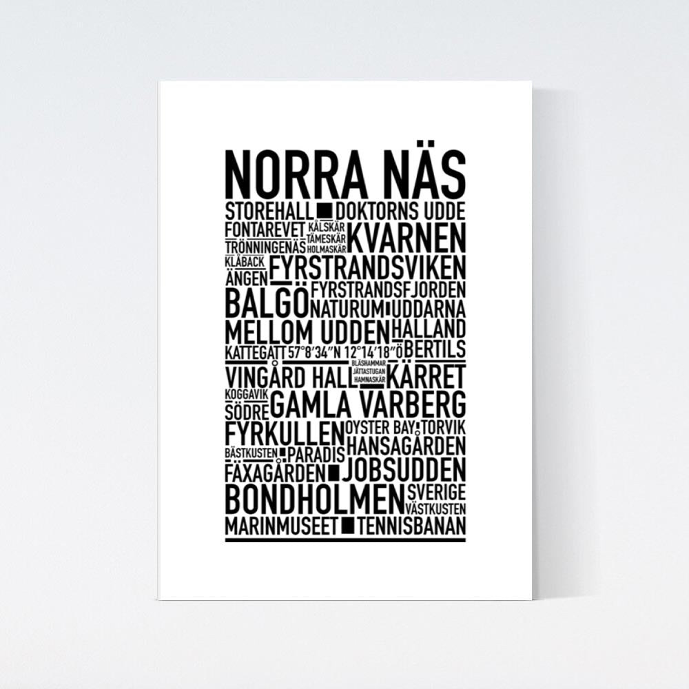 Norra Näs Text Poster