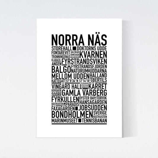 Norra Näs Text Poster