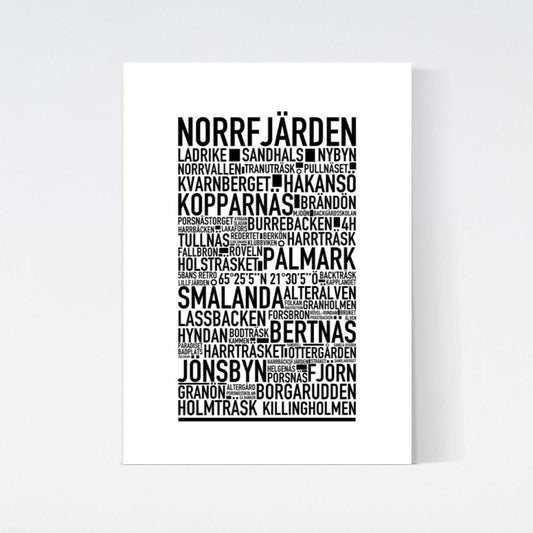 Norrfjärden Text Poster