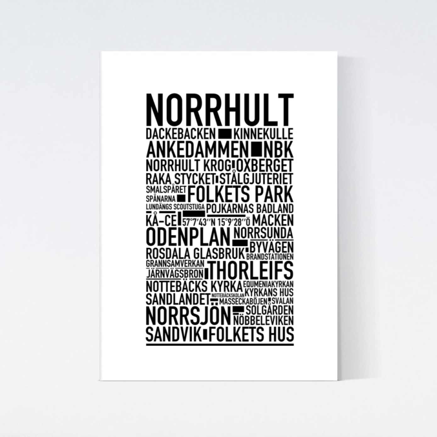 Norrhult Text Poster