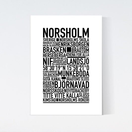 Norsholm Text Poster