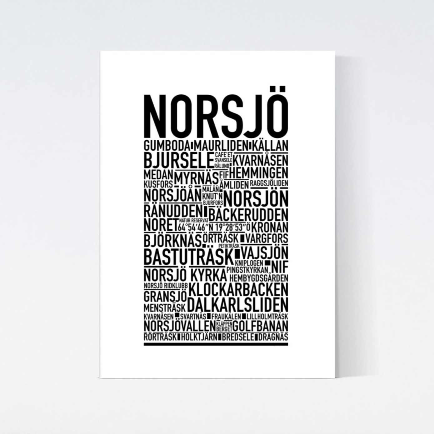 Norsjö Text Poster