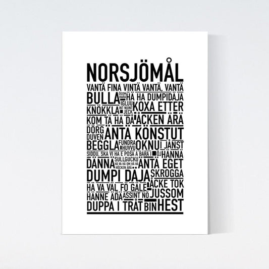 Norsjömål Dialekt Text Poster