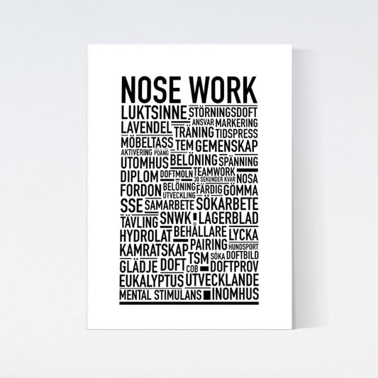 Nose Work Text Poster