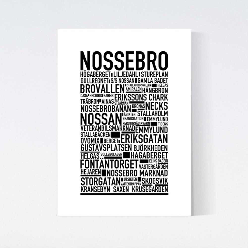 Nossebro Text Poster