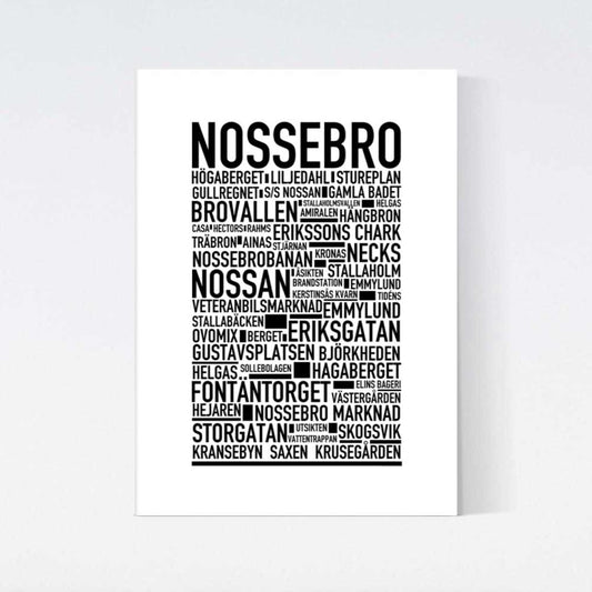 Nossebro Text Poster