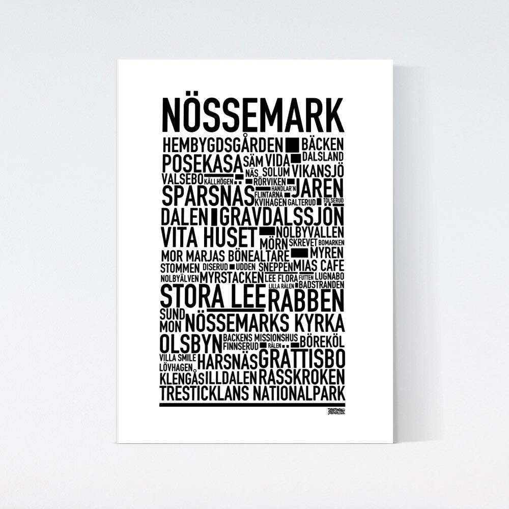 Nössemark Text Poster
