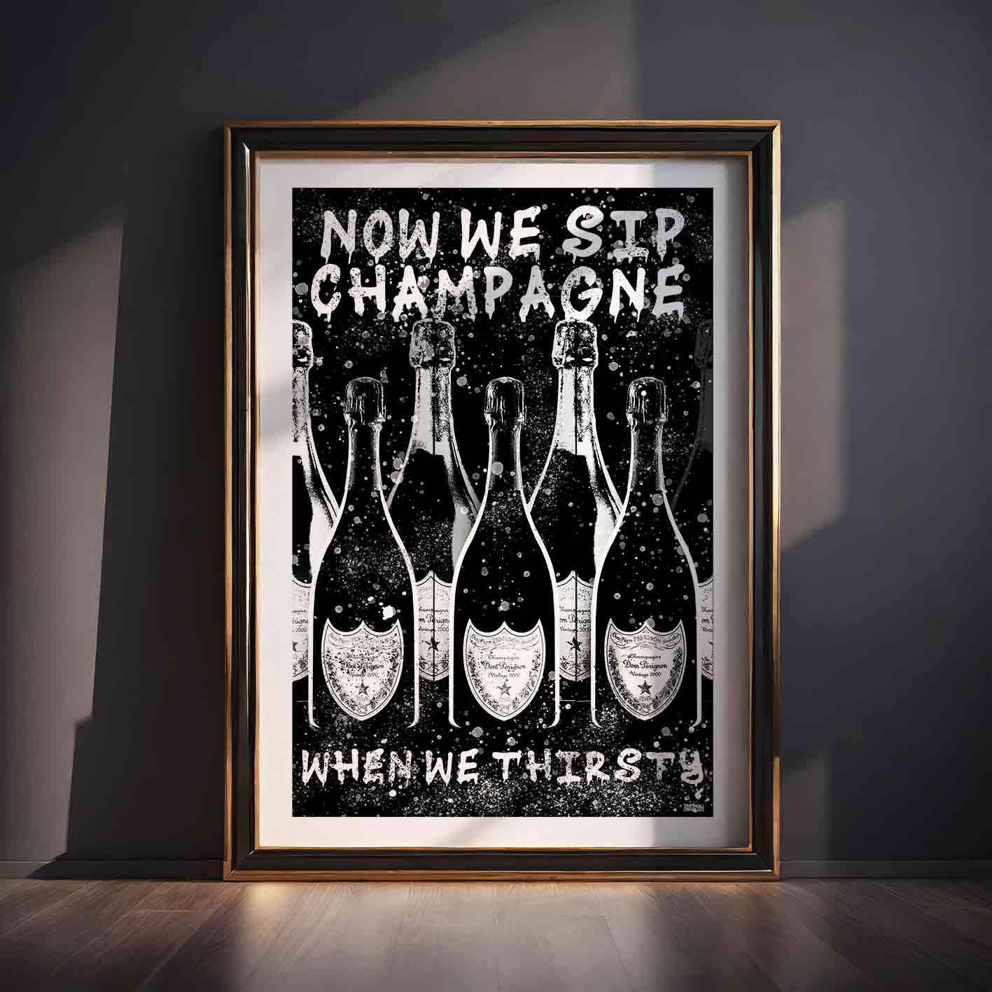 Now We Sip Champagne Poster