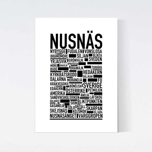 Nusnäs Text Poster