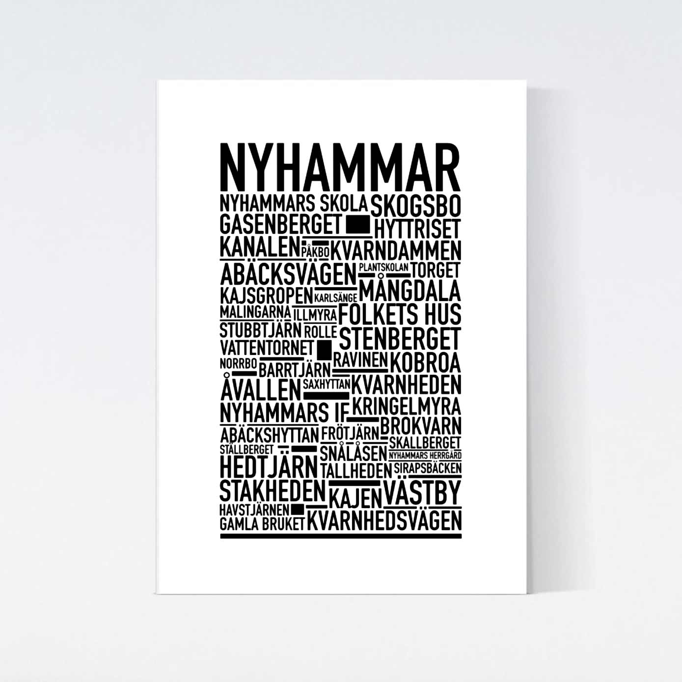 Nyhammar Text Poster