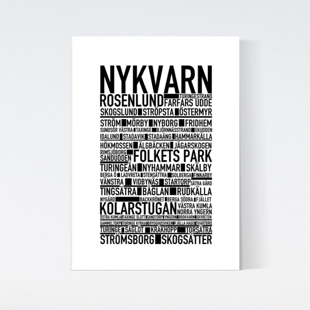 Nykvarn Text Poster