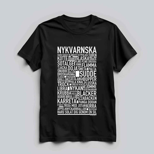 Nykvarnska Dialekt Text T-shirt