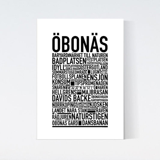 Öbonäs Text Poster