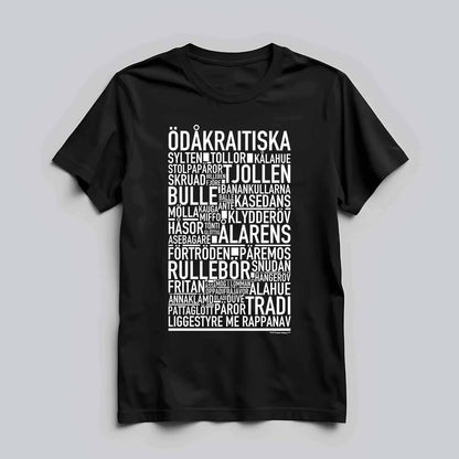 Ödåkraitiska Dialekt Text T-shirt