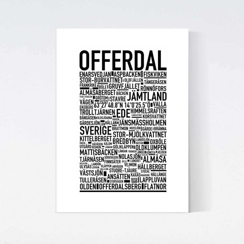 Offerdal Text Poster