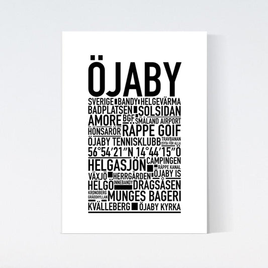 Öjaby Text Poster