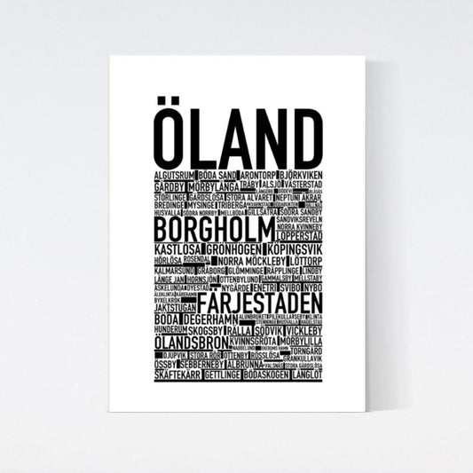 Öland Landskap Text Poster