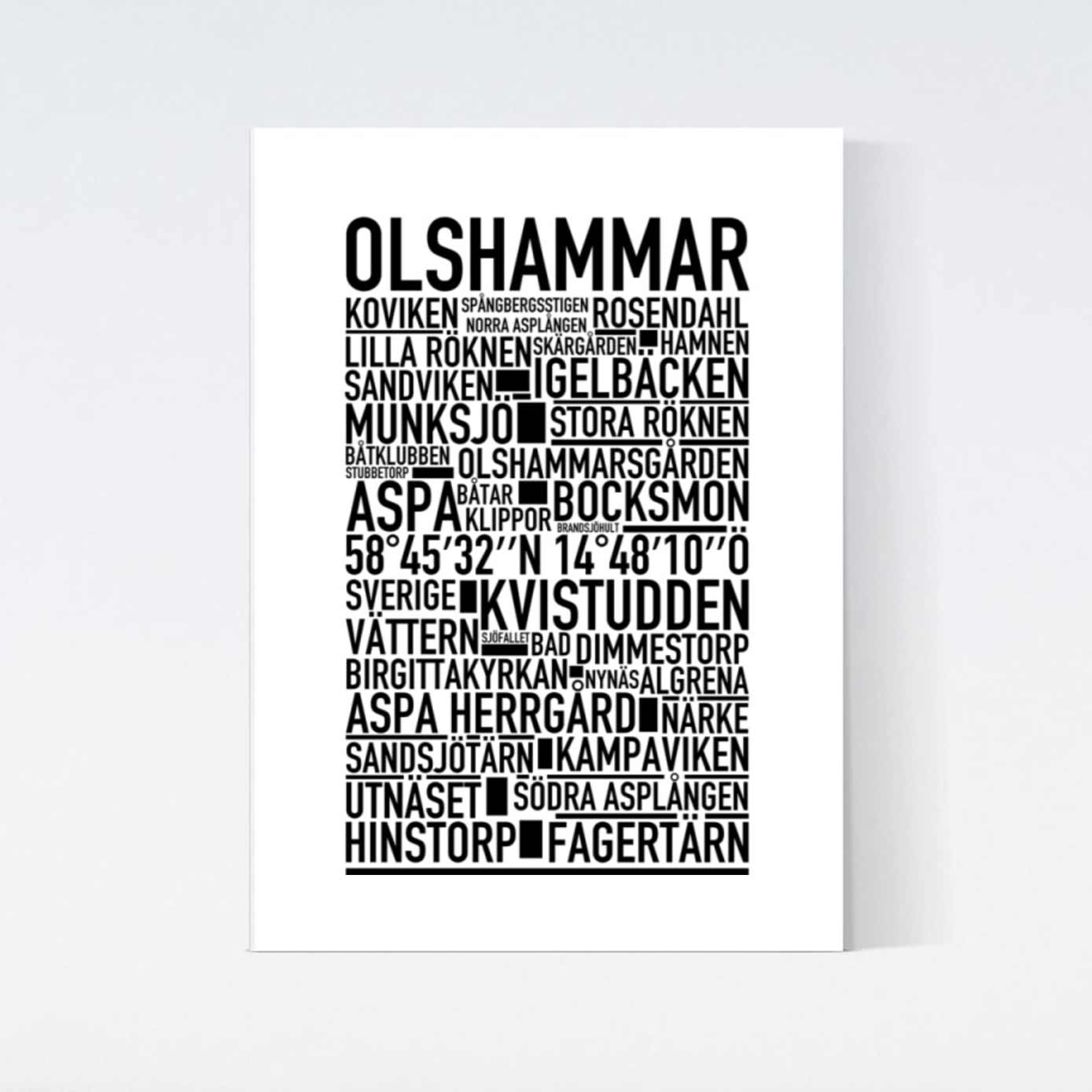 Olshammar Text Poster