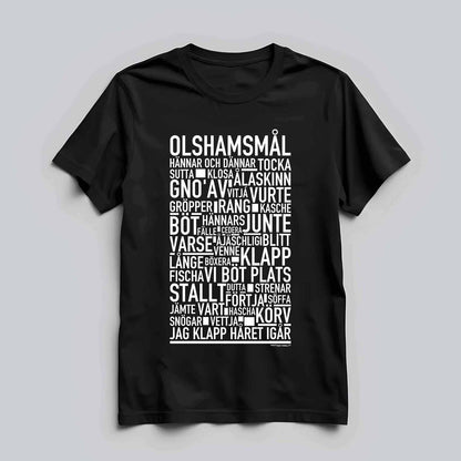 Olshamsmål Dialekt Text T-shirt