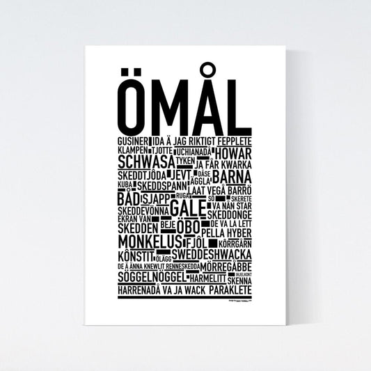 Ömål Dialekt Text Poster