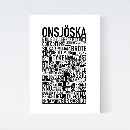 Onsjöska Dialekt Text Poster