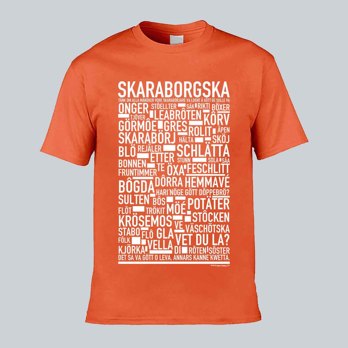 Skaraborgska Dialekt Text T-shirt