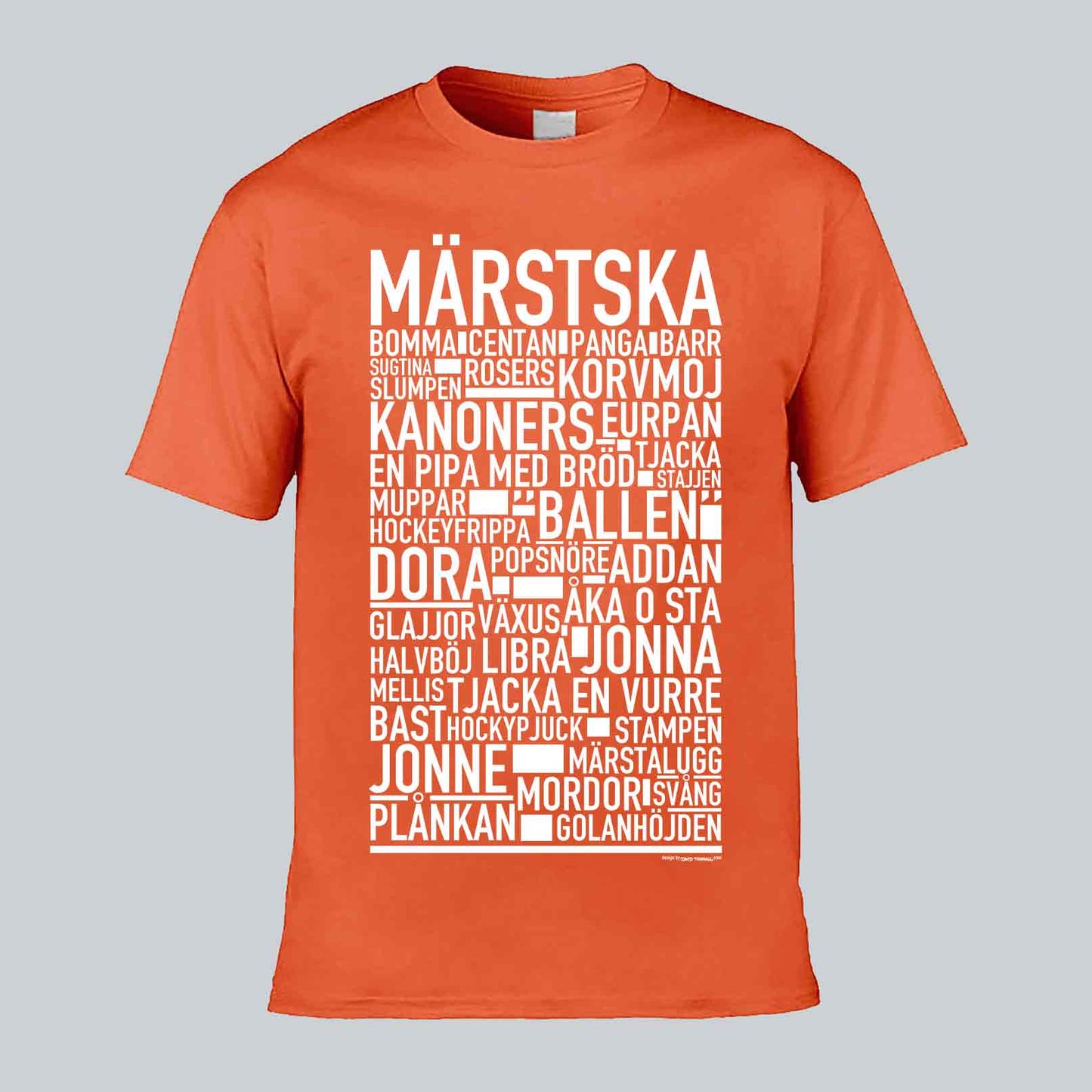 Märstska Dialekt Text T-shirt
