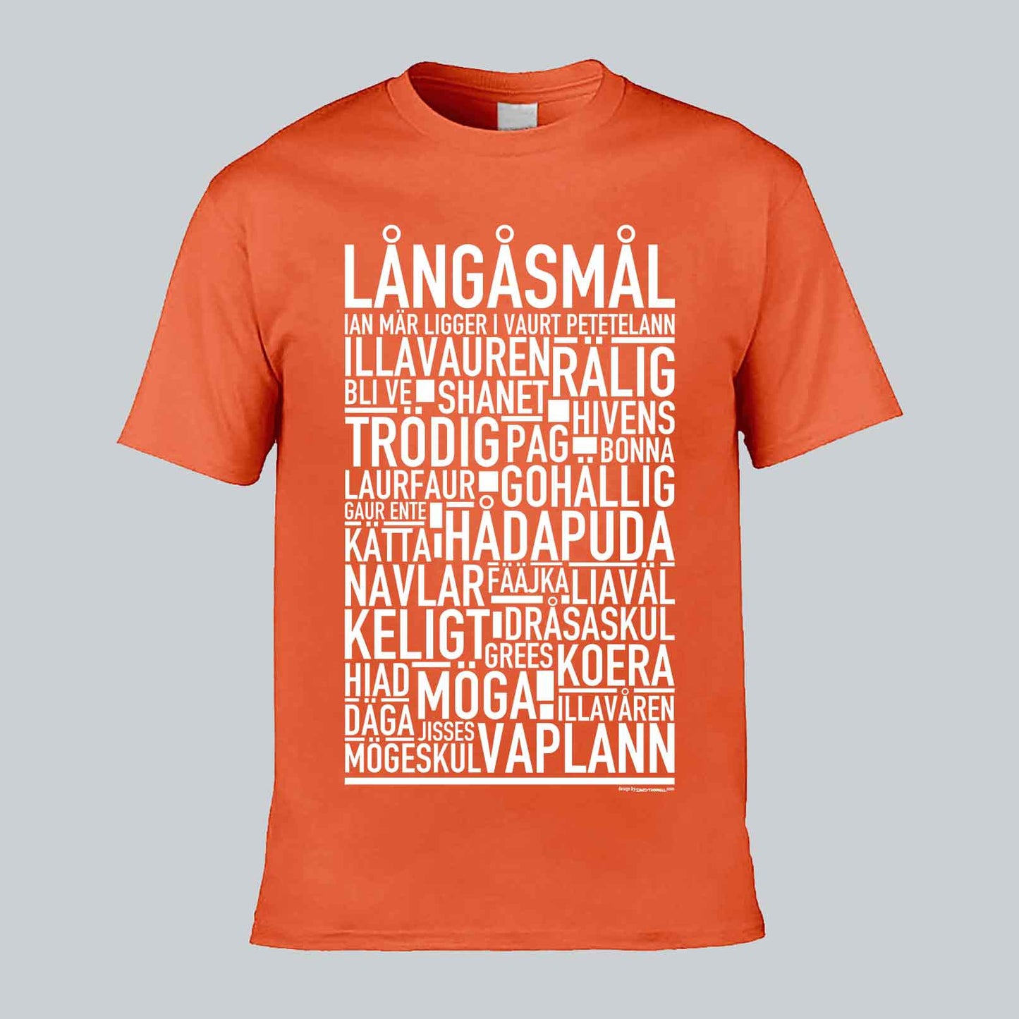 Långåsmål Dialekt Text T-shirt