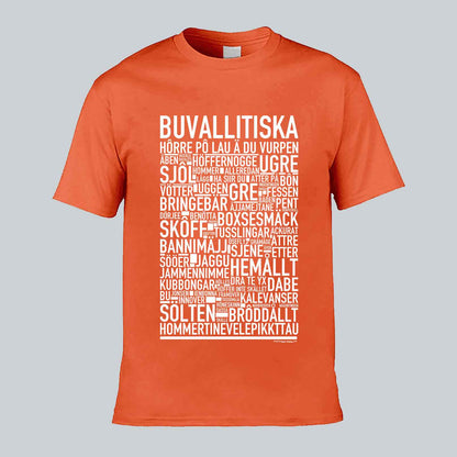 Buvallitiska Dialekt Text T-shirt