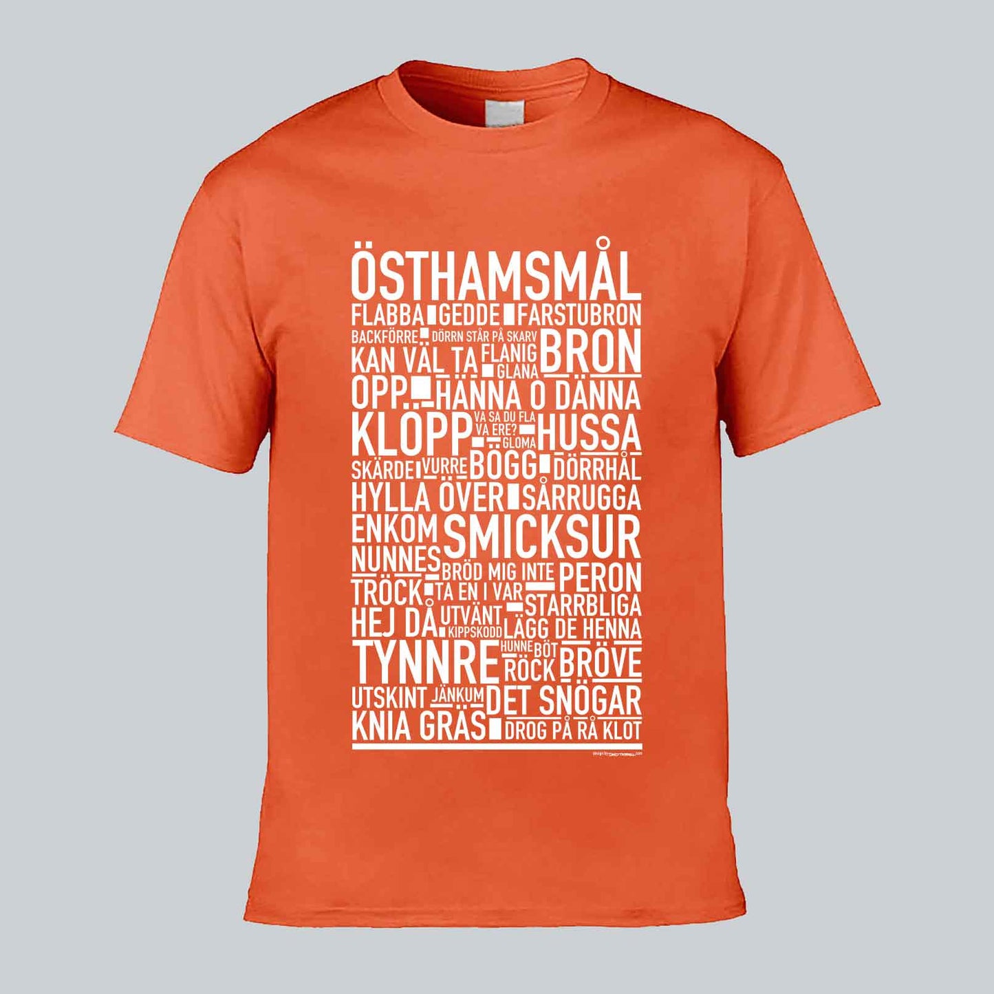 Östhamsmål Dialekt Text T-shirt