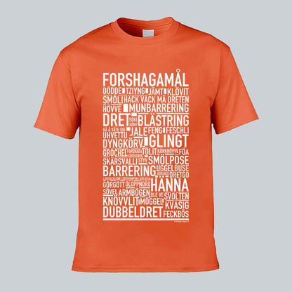 Forshagamål Dialekt Text T-shirt