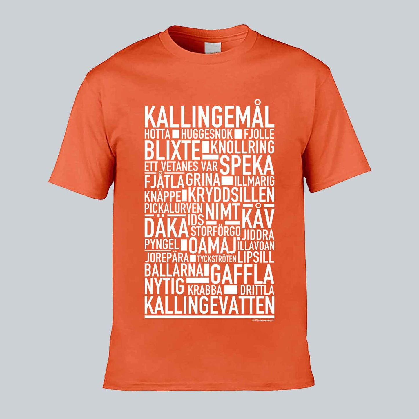 Kallingemål Dialekt Text T-shirt