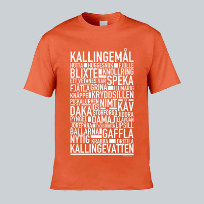 Kallingemål Dialekt Text T-shirt