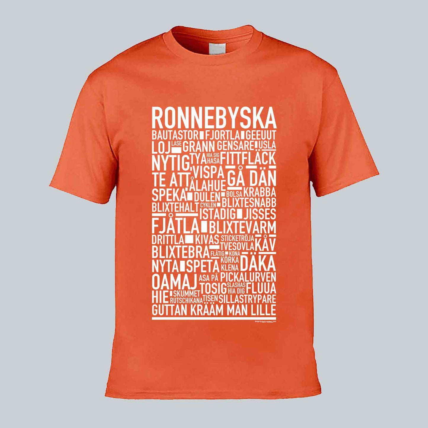 Ronnebyska Dialekt Text T-shirt