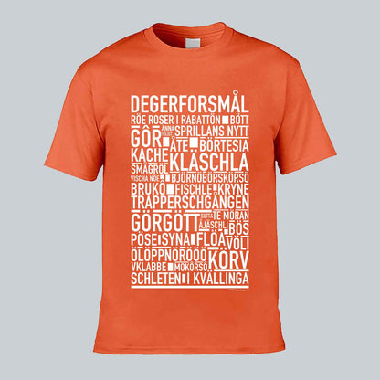 Degerforsmål Dialekt Text T-shirt