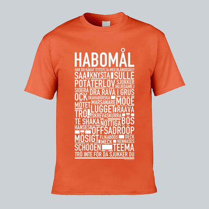 Habomål Dialekt Text T-shirt