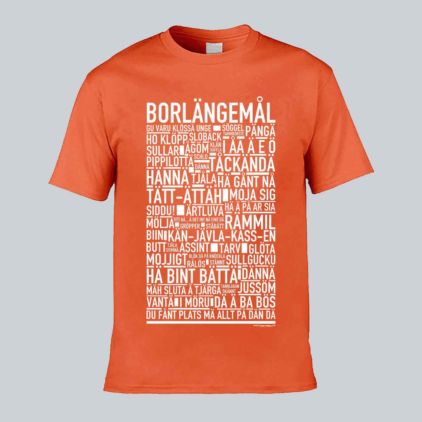 Borlängemål Dialekt Text T-shirt