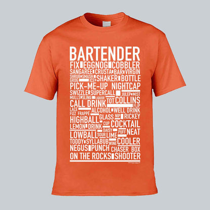 Bartender Text T-shirt