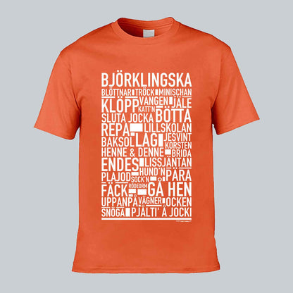 Björklingska Dialekt Text T-shirt
