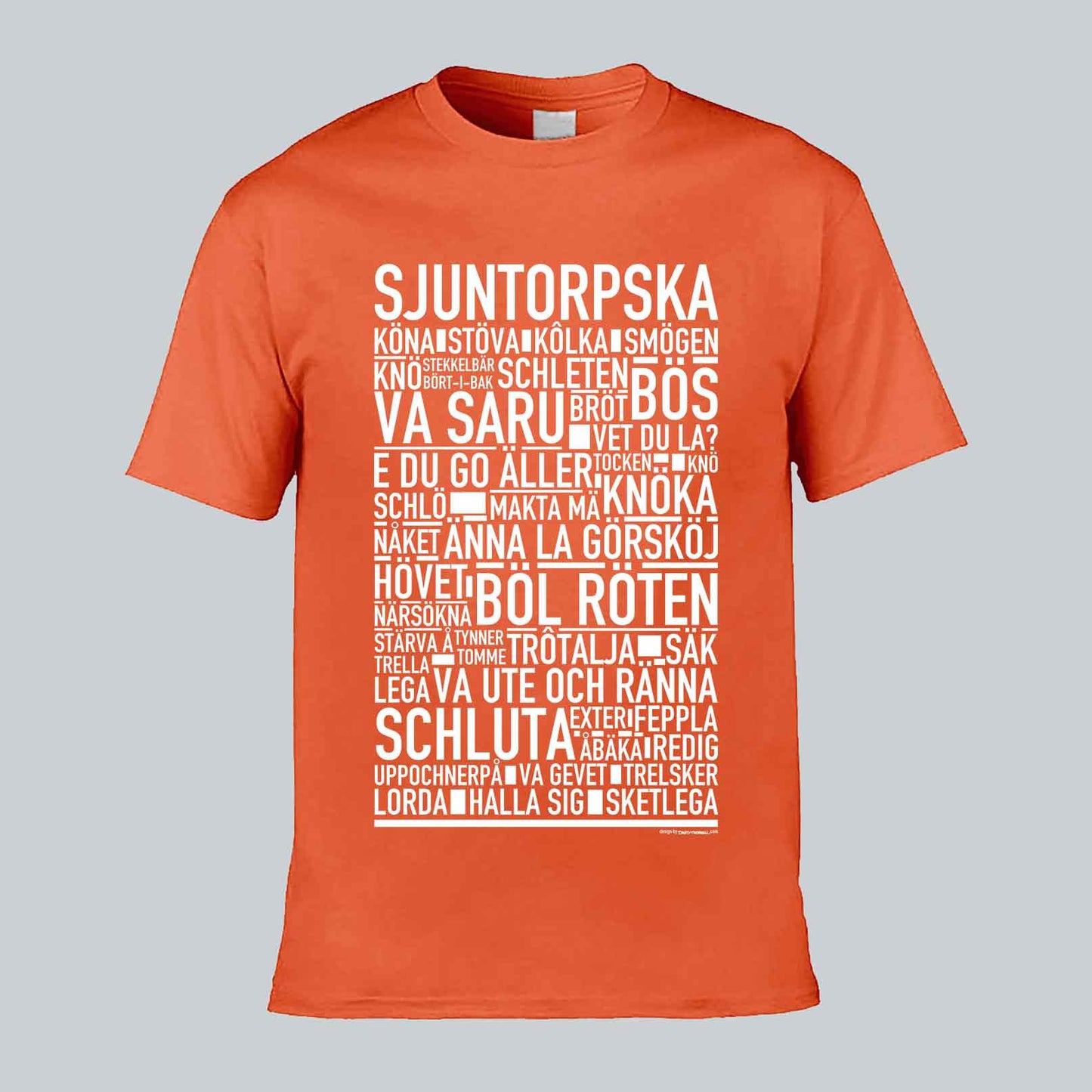 Sjuntorpska Dialekt Text T-shirt