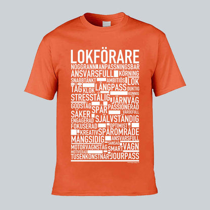 Lokförare Text T-shirt