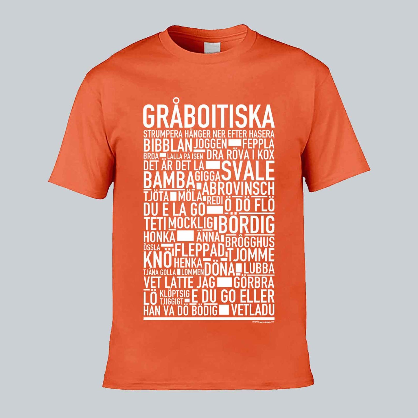 Gråboitiska Dialekt Text T-shirt