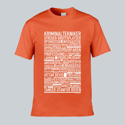 Kriminaltekniker Text T-shirt