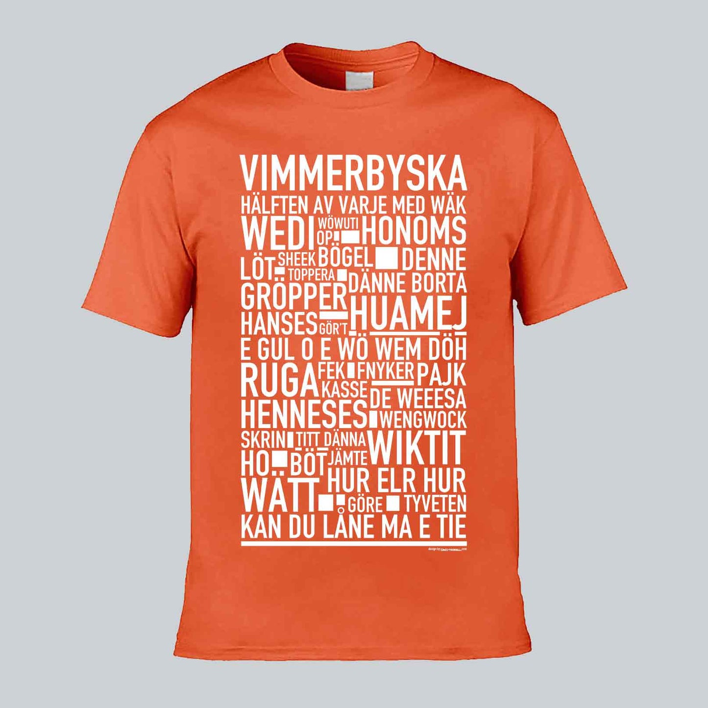 Vimmerbyska Dialekt Text T-shirt